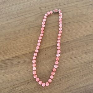 Vintage  Coral Beaded Necklace